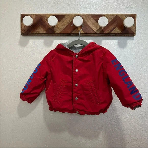 Burberry Kids Jacket Red Blue Reversible boy or girl - Main Image